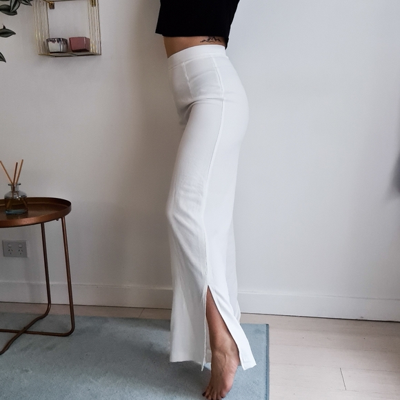 Tiger Mist high waisted wide leg pants | off-white sz small classic chic womens - Picture 9 of 16